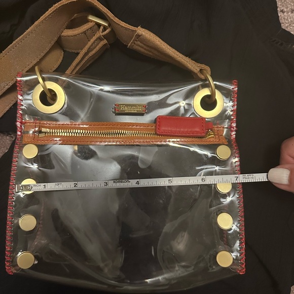 HAMMITT Transparent Crossbody Bag with Tan Strap - Picture 7 of 7